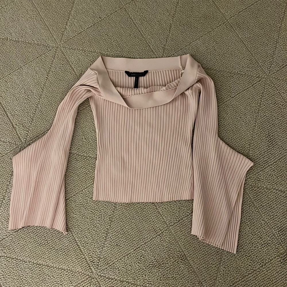BCBG sweater blush pink